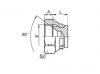 9P美制 SAE 內(nèi)螺紋 90° 內(nèi)錐堵頭