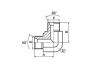 1B9 90°彎英管外螺紋60°內(nèi)錐