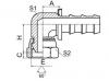 22691K-PO 90°英管短身內(nèi)螺紋 60°外錐面